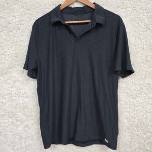 Mens Strato Tech Polo Shirt Performance Short Sleeve Size L